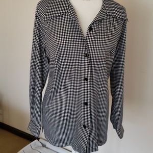 ⚘ 2 for $12 ⚘Houndstooth Print Button-Up